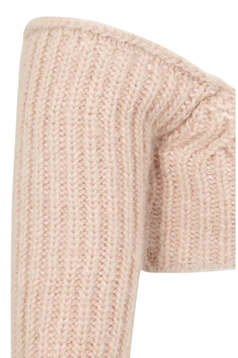Off the Shoulder Bandeau Crop Sweater, Alternate, color, PROMISE