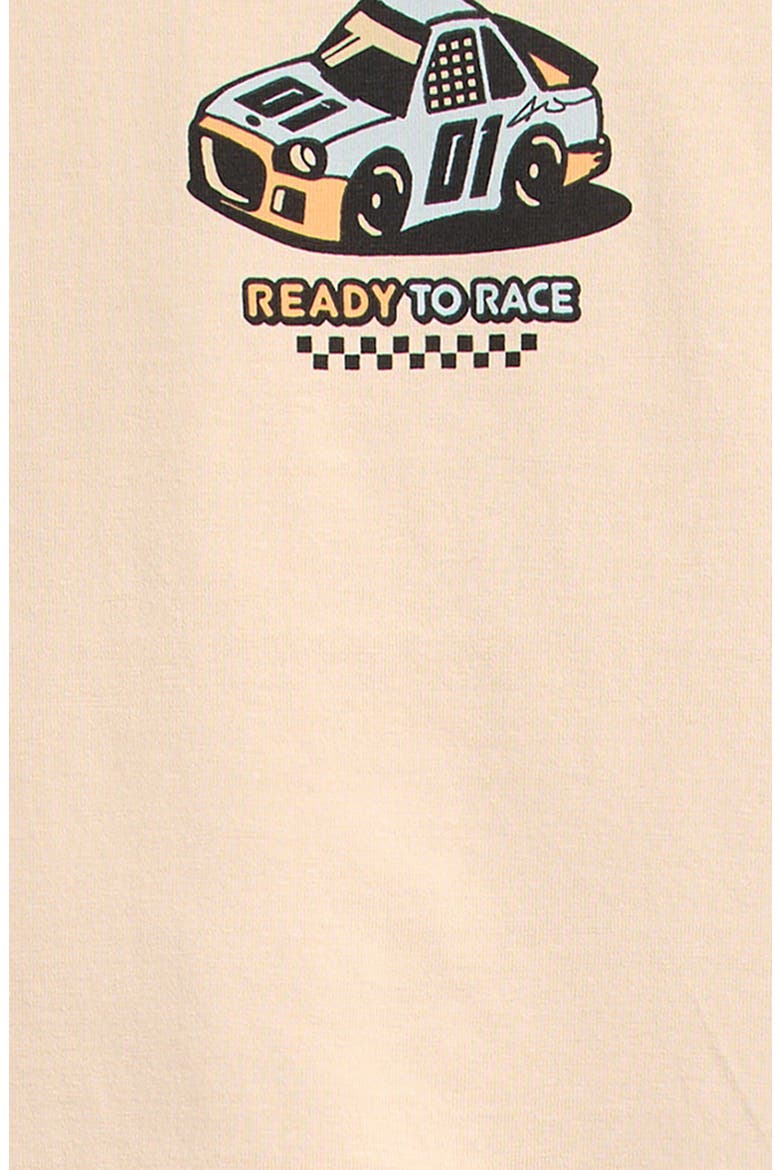 Kids' Racing Car Cotton Graphic T-Shirt, Alternate, color, NEUTRAL