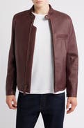 Schott NYC Café Racer Oil Tanned Leather Moto Jacket