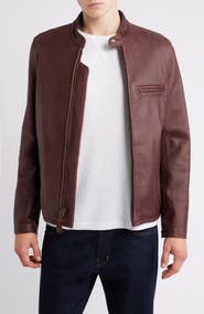 Schott NYC Café Racer Oil Tanned Leather Moto Jacket