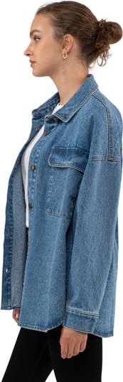 Cotton Denim Shirt Jacket