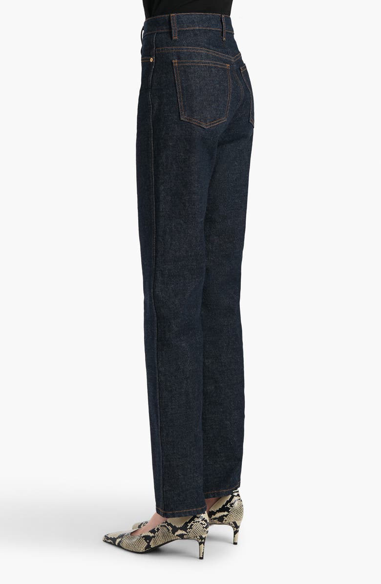 Khaite Danielle High Waist Straight Leg Jeans, Alternate, color, Benson
