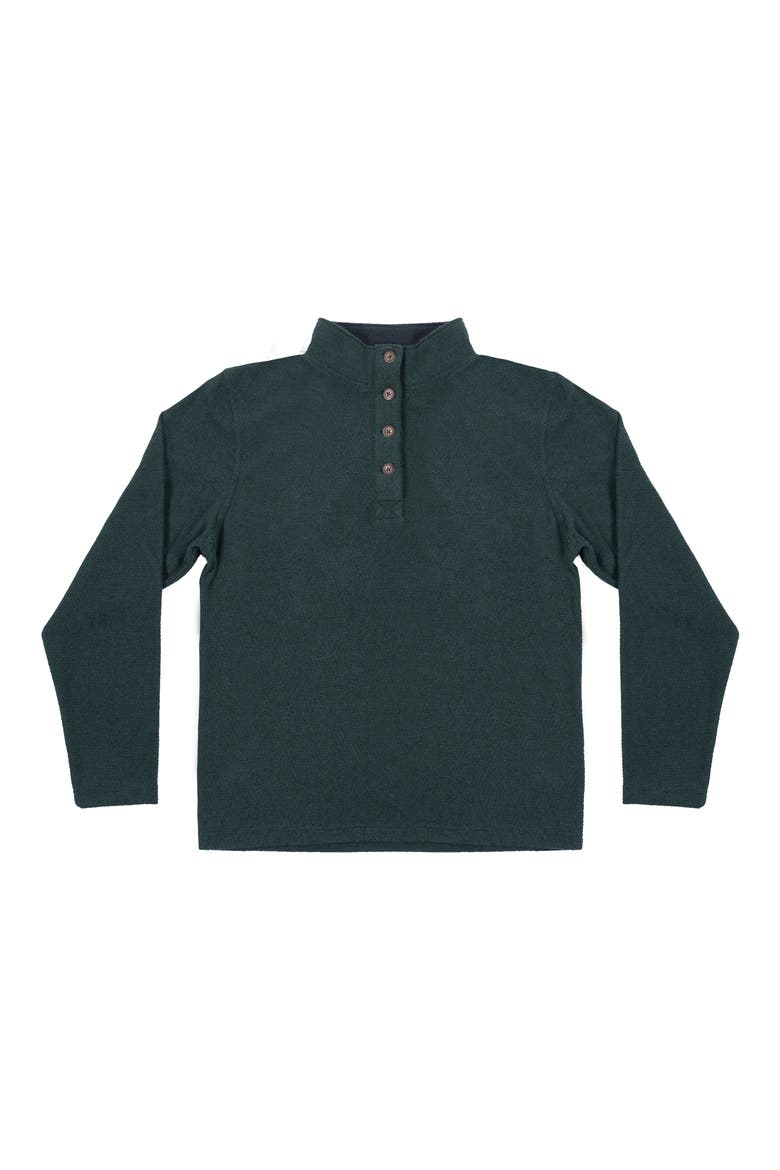 Jacquard Henley Sweatshirt, Main, color, FOREST