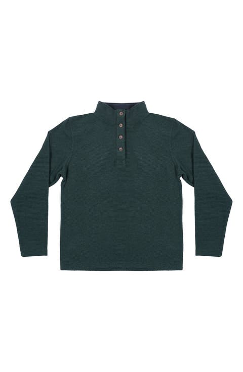 Jacquard Henley Sweatshirt