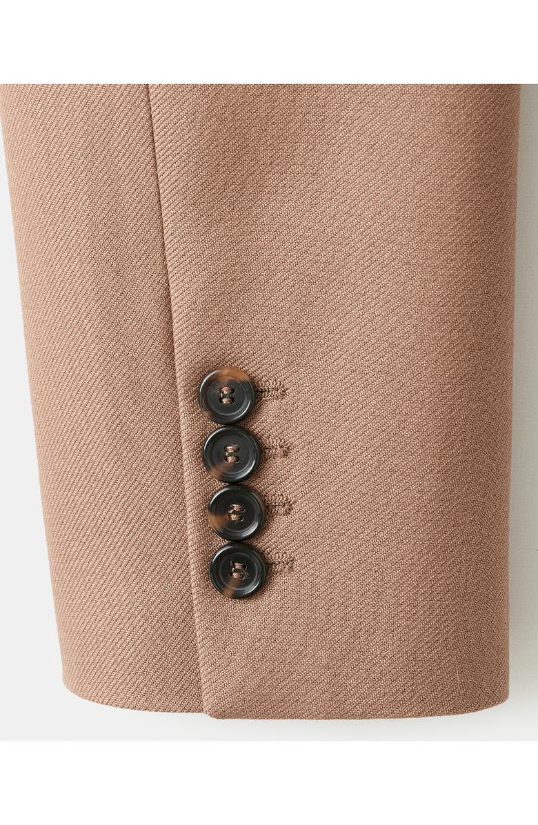 MANGO Natalie Blazer, Alternate, color, Medium Brown