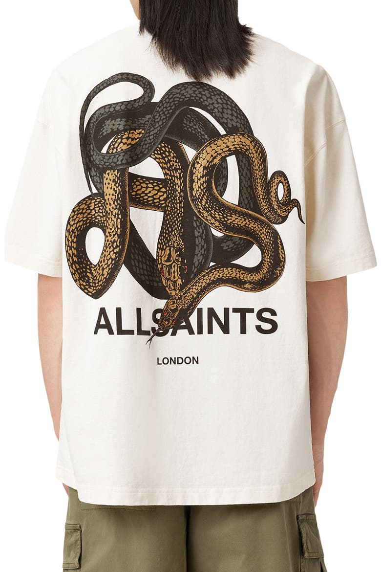 Reticulate Cotton Graphic T-Shirt, Alternate, color, SANDY WHITE