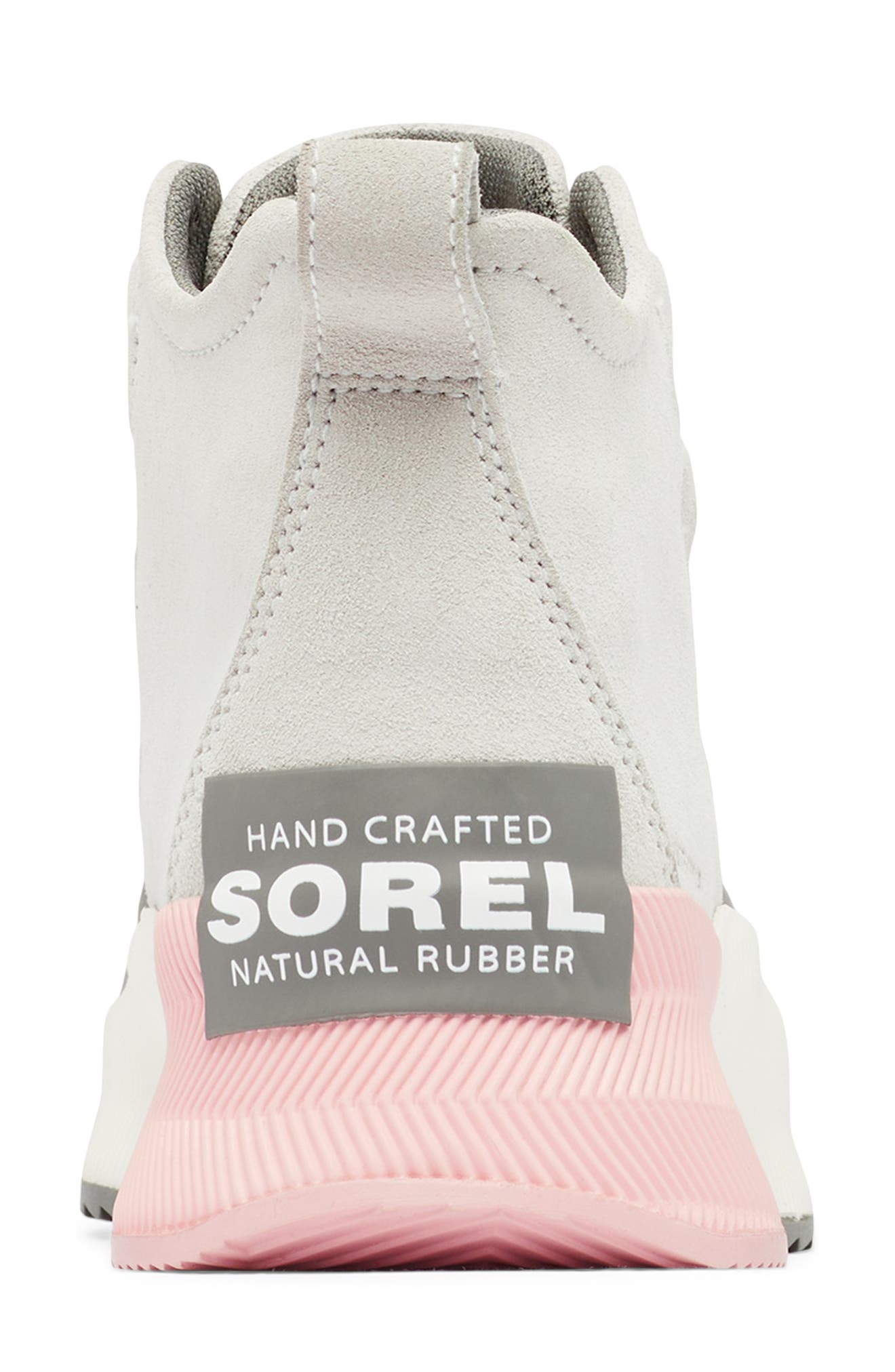 SOREL Kids' Out 'N About Classic Waterproof Boot, Alternate, color, Moonstone/ Vintage Pink