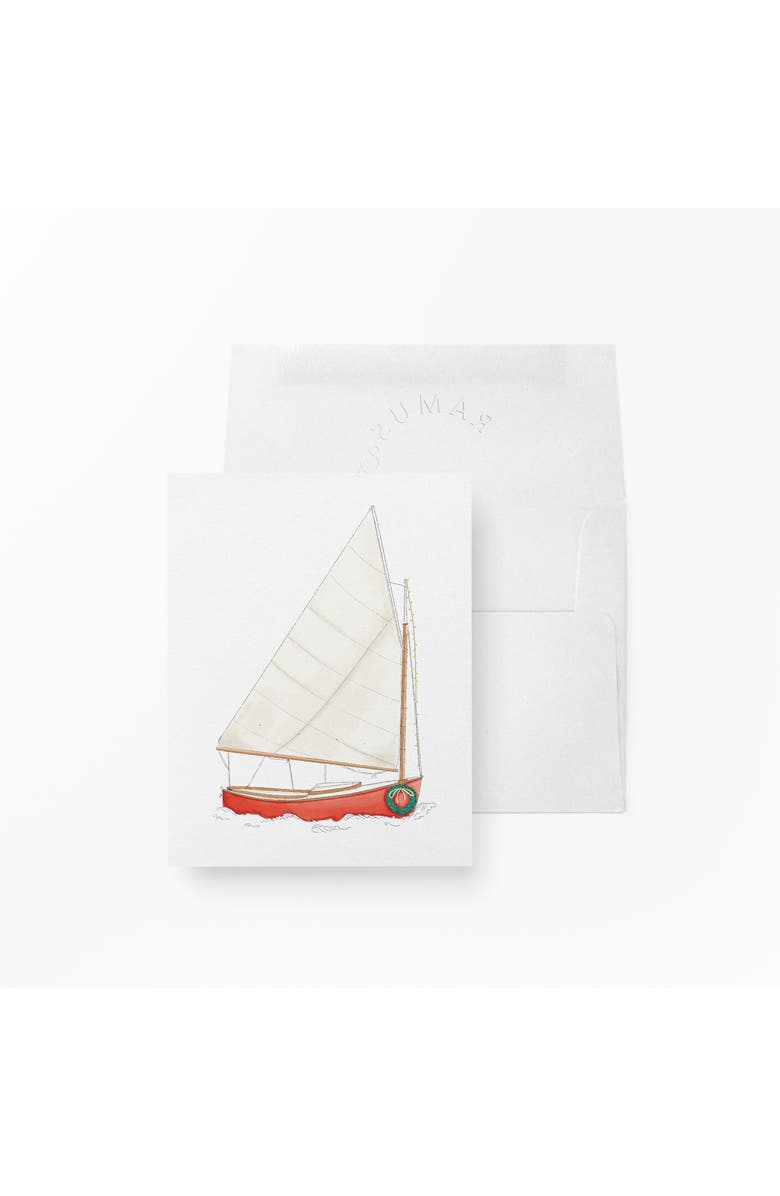 Ramus & Co Holiday Winter Greeting Cards "Holiday Sailboat", Main, color, Multi-Pack