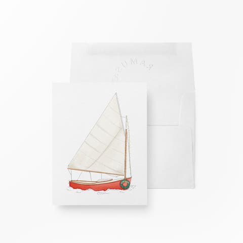 Holiday Winter Greeting Cards "Holiday Sailboat"
