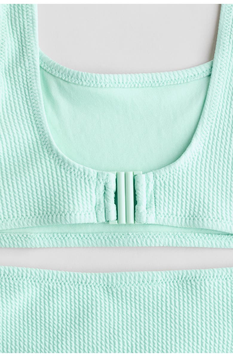 H&M Textured Bikini, Alternate, color, Light Green