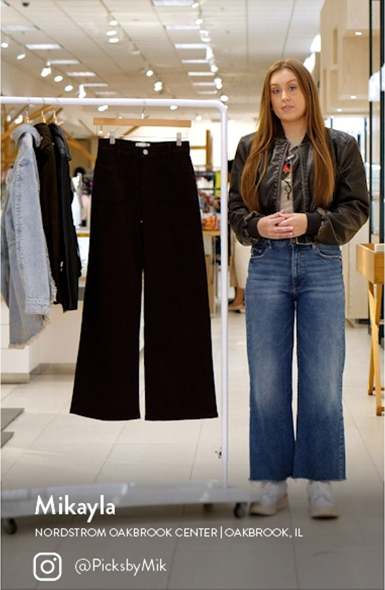 Le Slim Palazzo Pocket High Waist Wide Leg Jeans, sales video thumbnail