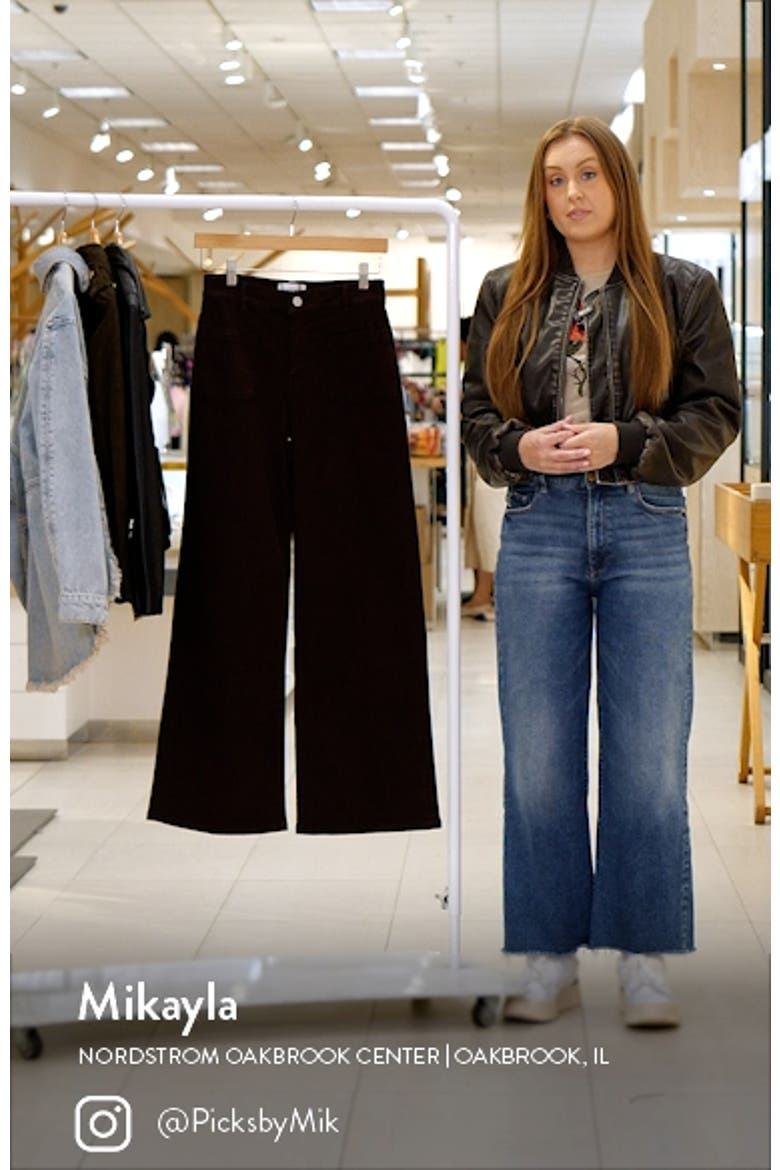 Le Slim Palazzo Pocket High Waist Wide Leg Jeans video
