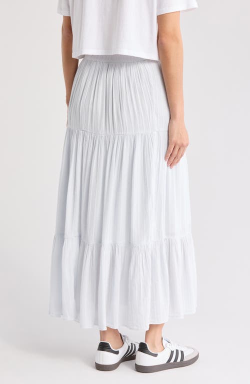 Abound Tiered Cotton Blend Maxi Skirt In Blue Illusion