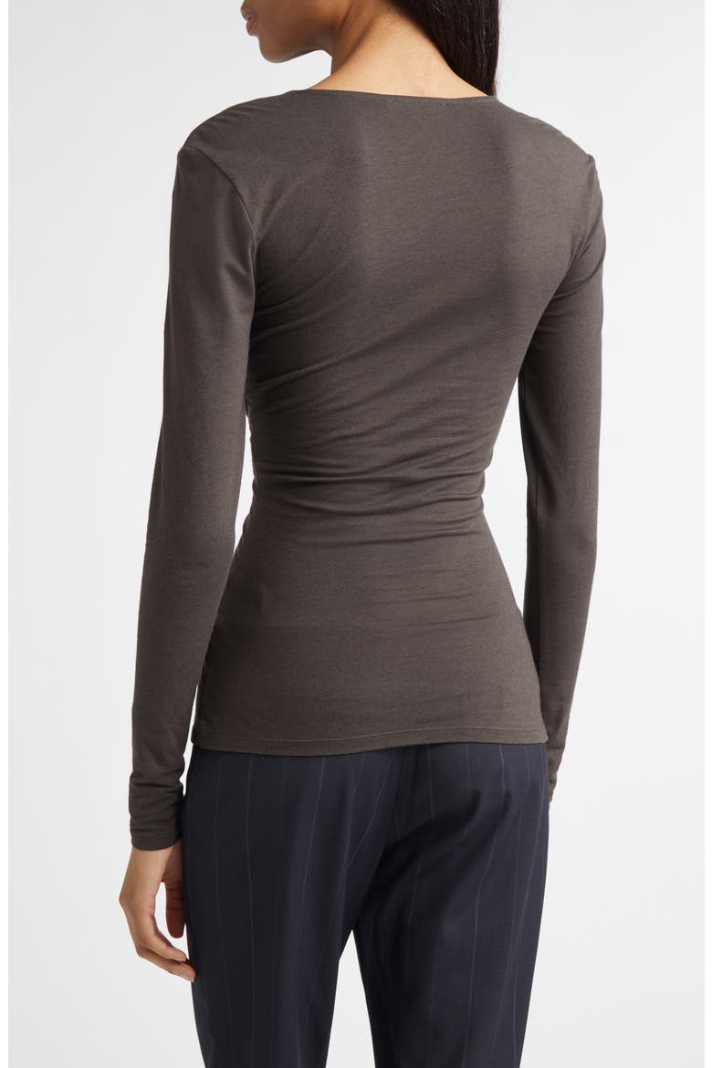 Junco Cowl Neck Top, Alternate, color, BROWN