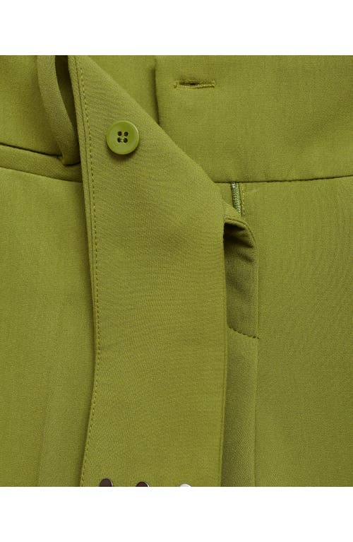 Mango Trousers Green In Green