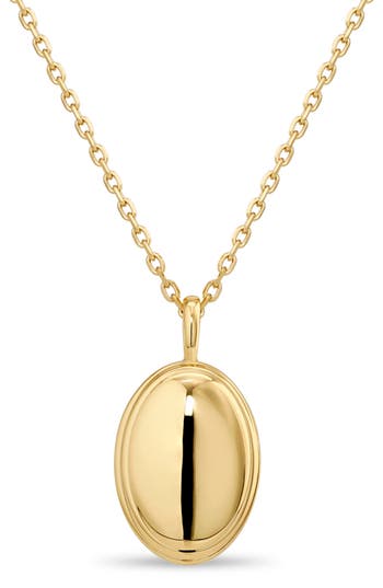 Devata Contour Line Dome Pendant Necklace In Gold