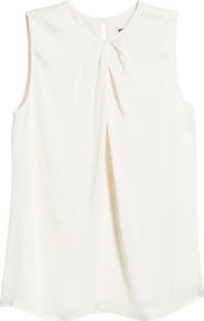 Anne Klein Pleat Neck Top