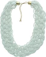 OLIVIA WELLES Damari Beaded Collar Necklace