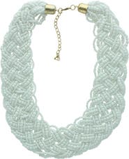 OLIVIA WELLES Damari Beaded Collar Necklace