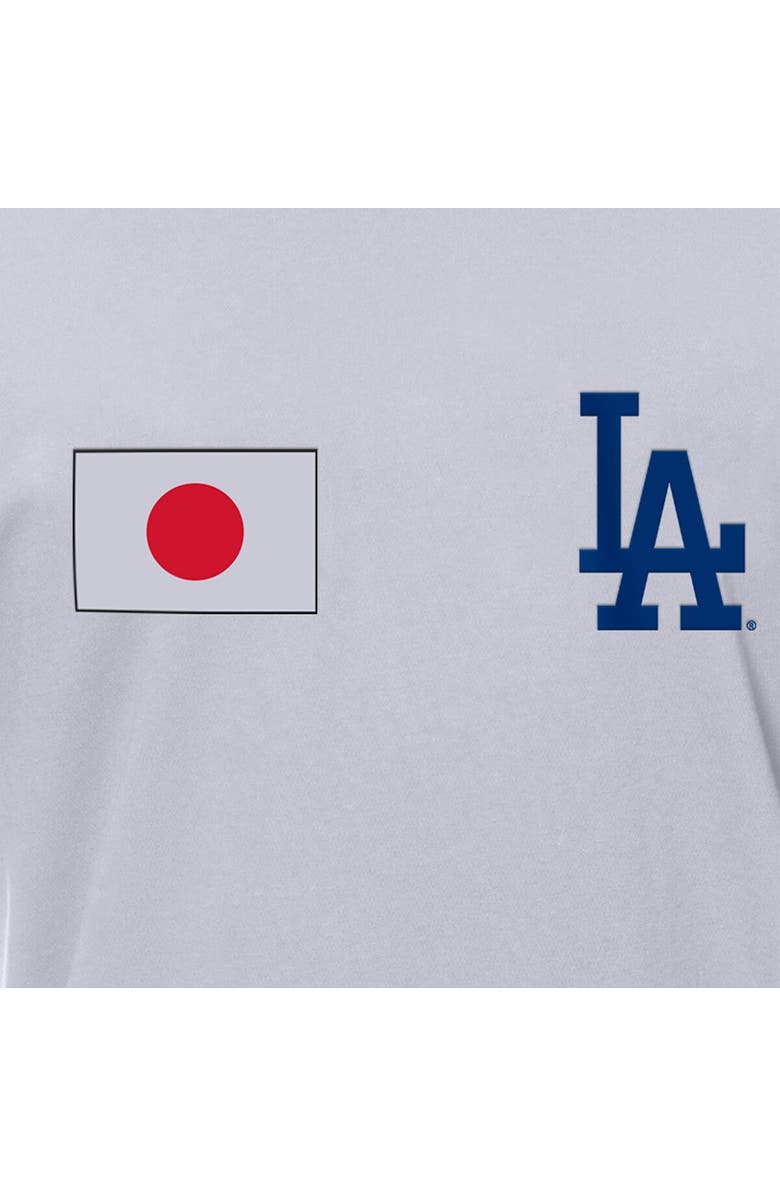 New Era Men's New Era White Los Angeles Dodgers Japanese Flag T-Shirt, Alternate, color, White