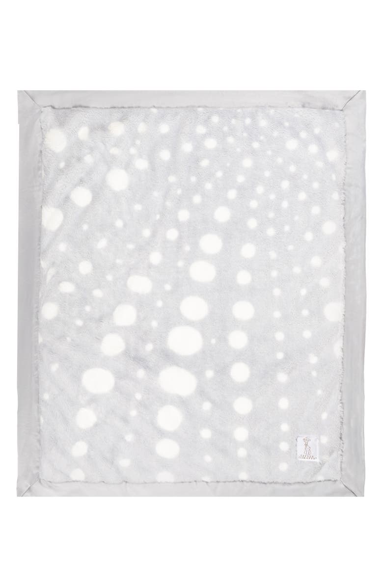 Little Giraffe Luxe Urchin Blanket, Alternate, color, Silver