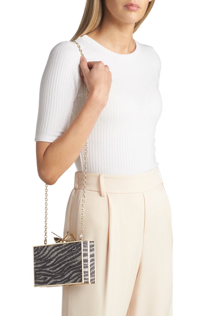 SOPHIA WEBSTER Clara Crystal Box Clutch, Alternate, color,