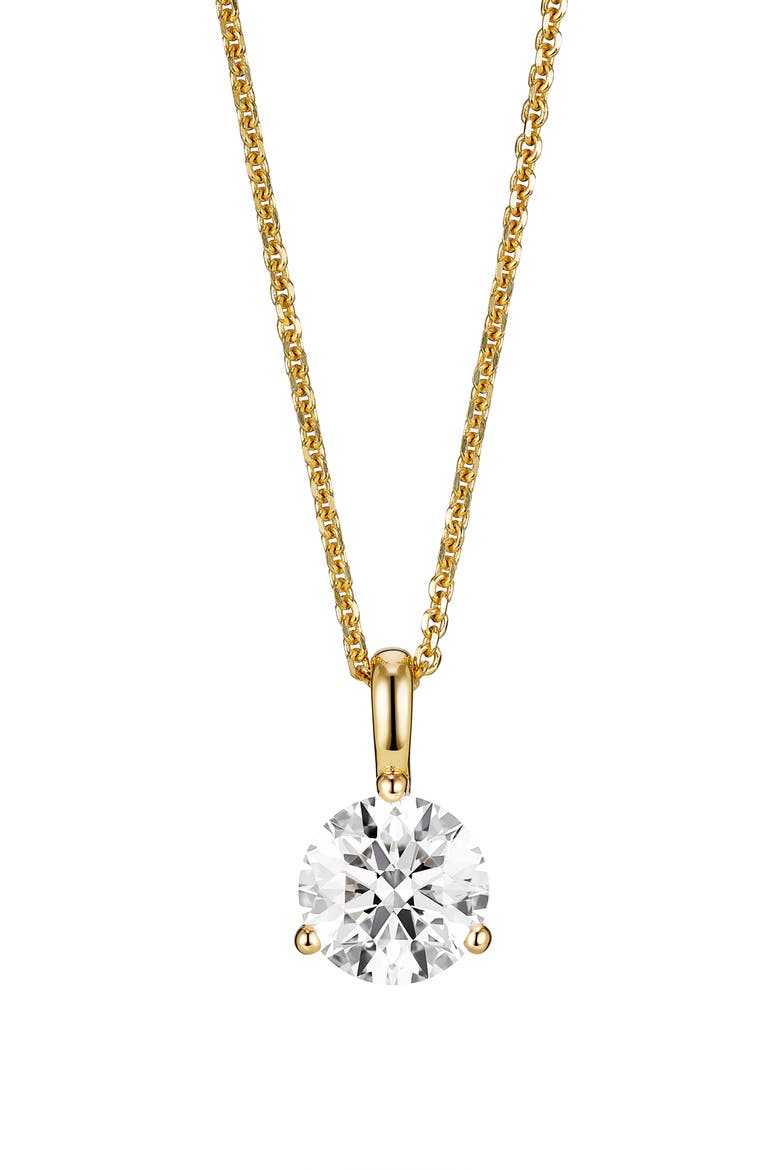 Lab-Grown Diamond Bale Pendant Necklace, Main, color, 1.0ctw GOLD