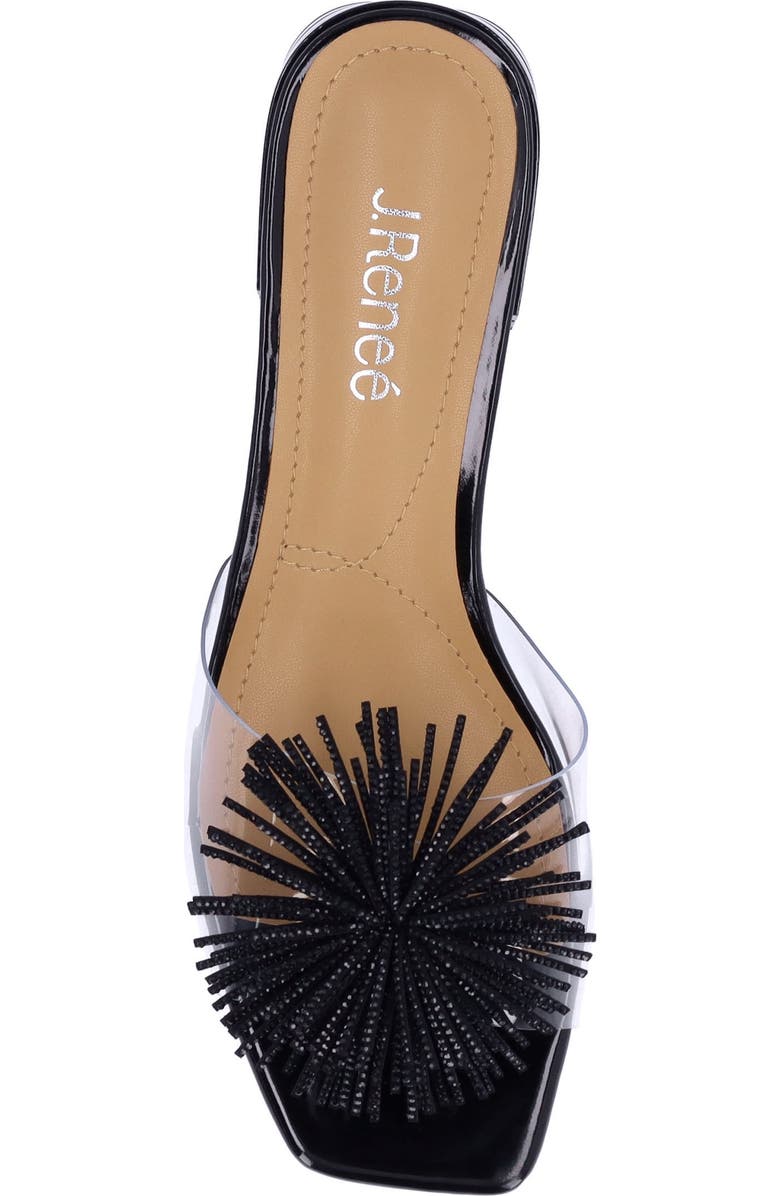 J. Reneé Cherita Slide Sandal, Alternate, color, Clear/ Black