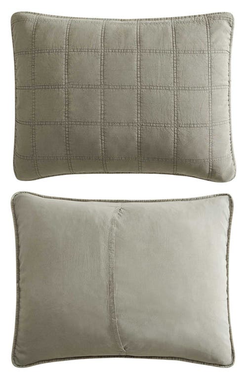 Kenneth Cole Reaction Stonewashed Solid Microfiber Quilt Set