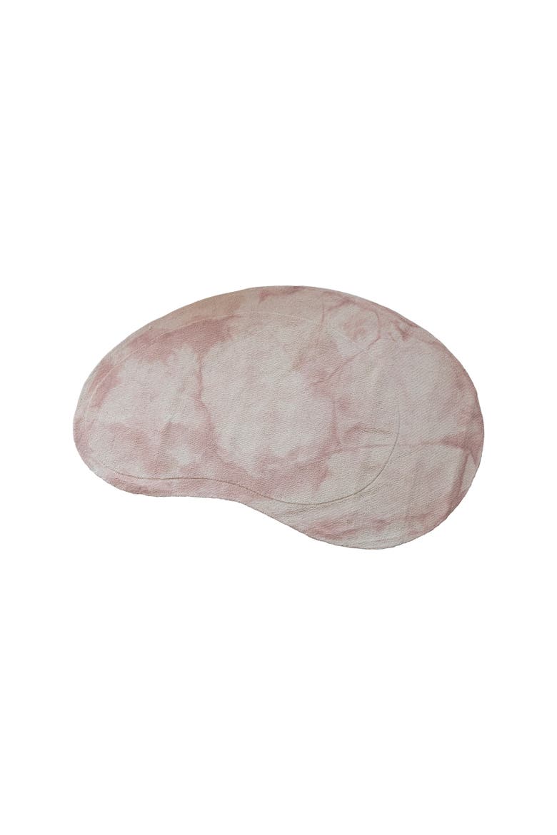 Wool and Reclaimed Cotton Organic Shaped Rug, Pink and Cream, Main, color, Pink