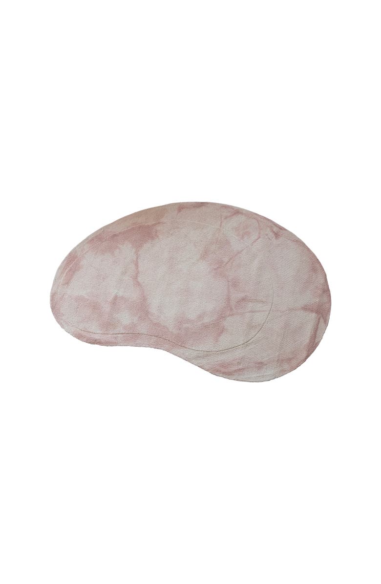 Storied Home Wool and Reclaimed Cotton Organic Shaped Rug, Pink and Cream, Main, color, Pink