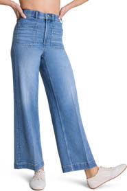 SPANX® SPANXshape™ Authentic 360 Patch Pocket Crop Wide Leg Jeans