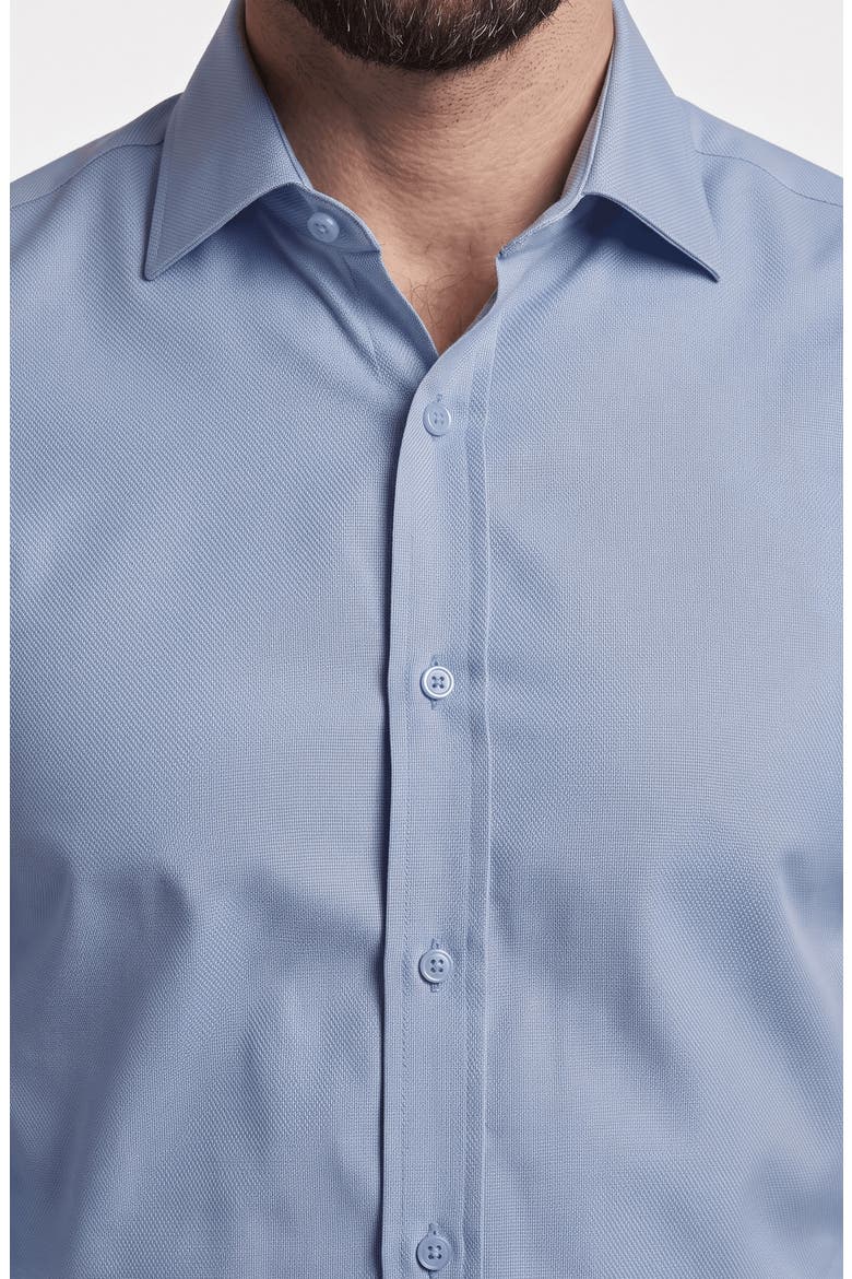 Solid Stretch Cotton Dress Shirt, Alternate, color, LIGHT BLUE