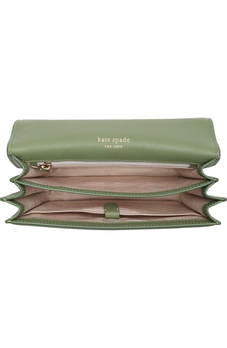 Kate Spade New York locket small grain leather shoulder bag, Alternate, color, Romaine