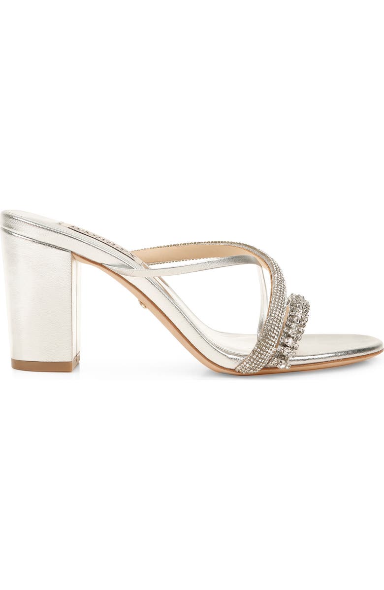 Badgley Mischka Collection Zoraya Embellished Slide Sandal, Alternate, color,