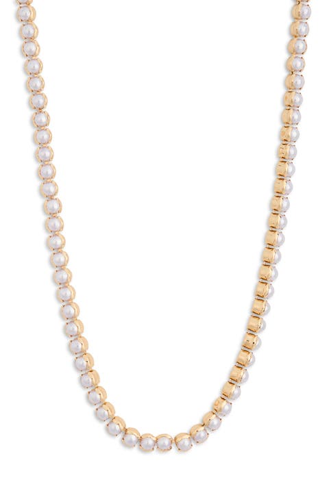 Faux Pearl Necklace