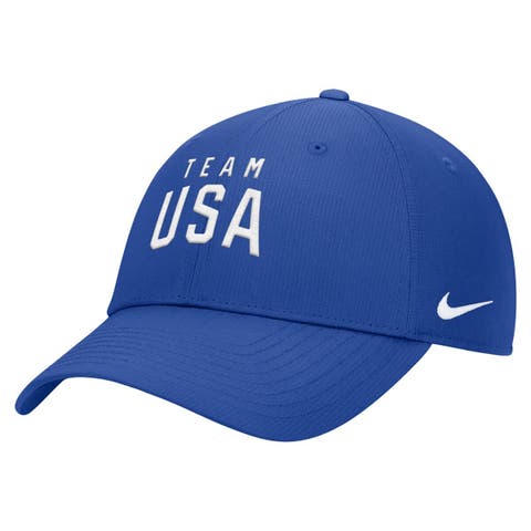 Men's Nike Royal Team USA On-Field Club Ripstop Dri-FIT Adjustable Hat