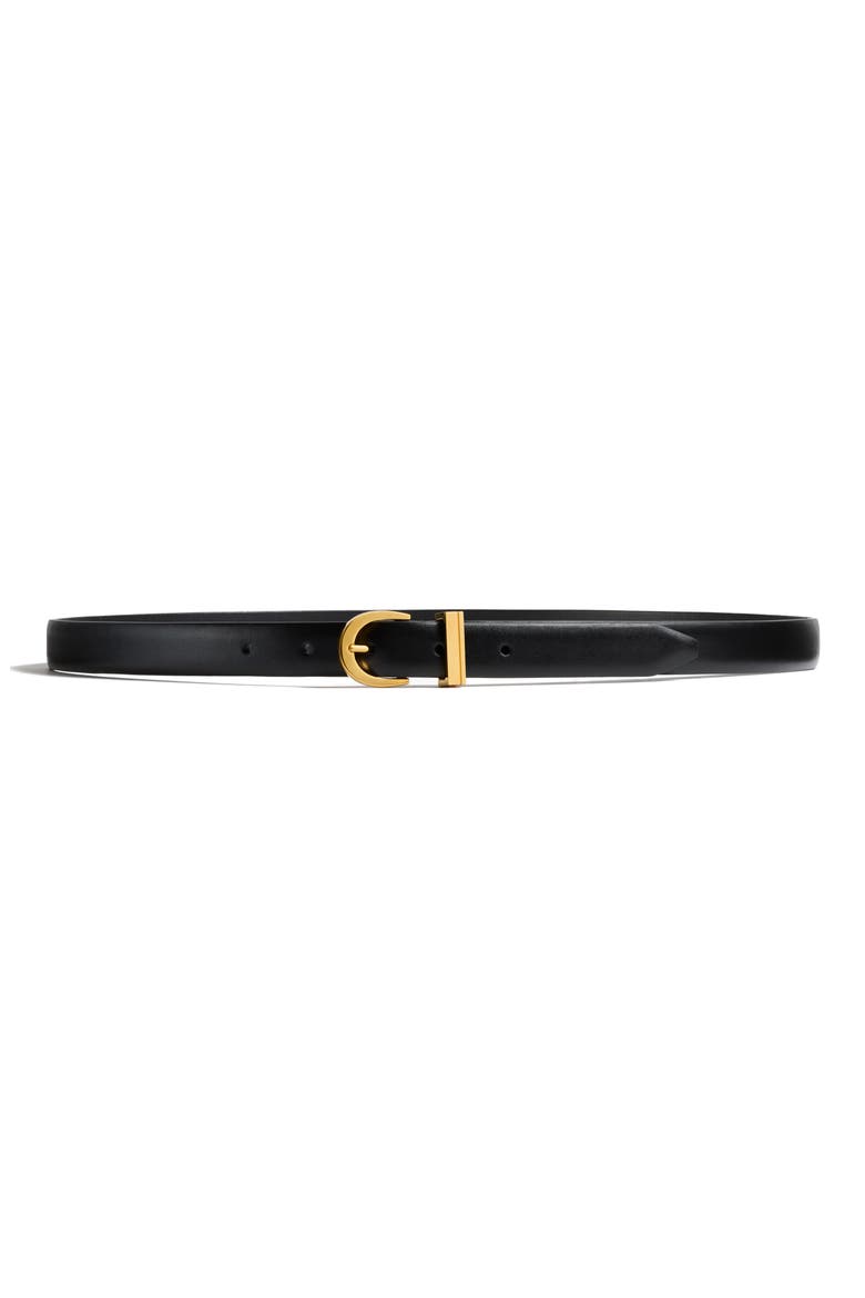 Luna Leather Belt, Main, color, BLACK 200