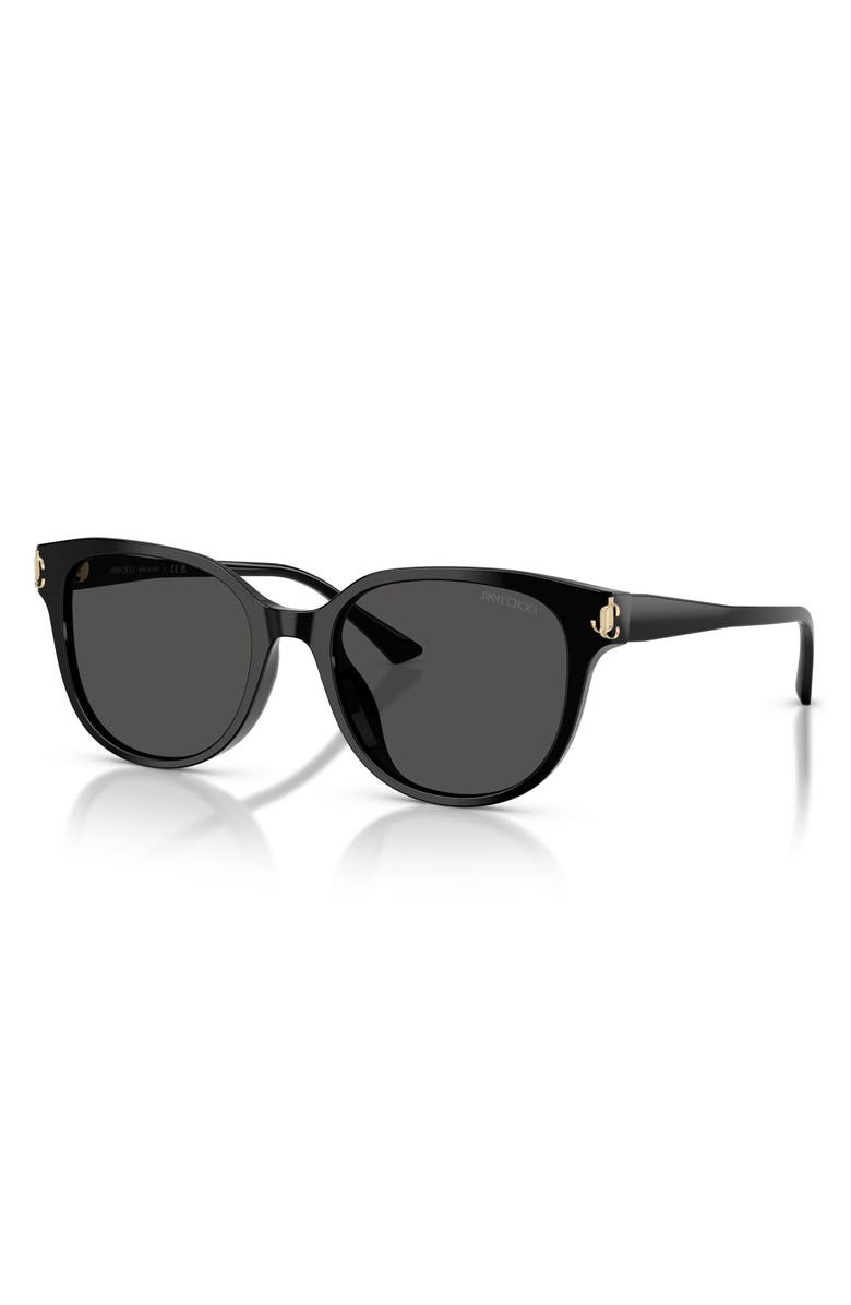 Jimmy Choo 55mm Gradient Phantos Sunglasses, Alternate, color, Black / Dark Grey
