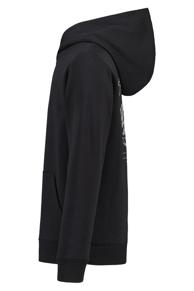 Kids' Ode Globe Graphic Hoodie, Alternate, color, BLACK