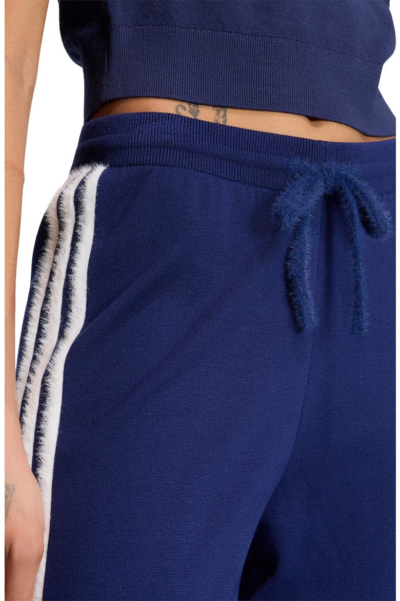 Knit Track Pants, Alternate, color, DARK BLUE/ WHITE