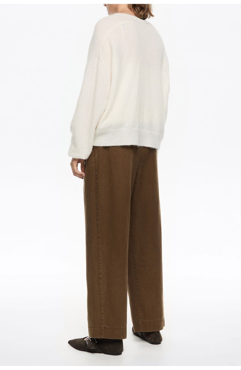 Bimba y Lola Darted Carrot Leg Trousers, Alternate, color, Olive