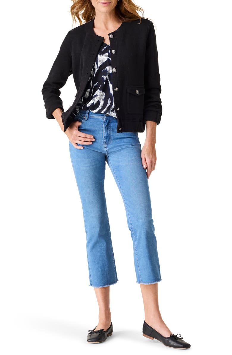 NIC+ZOE Knit Cotton Utility Jacket, Alternate, color,