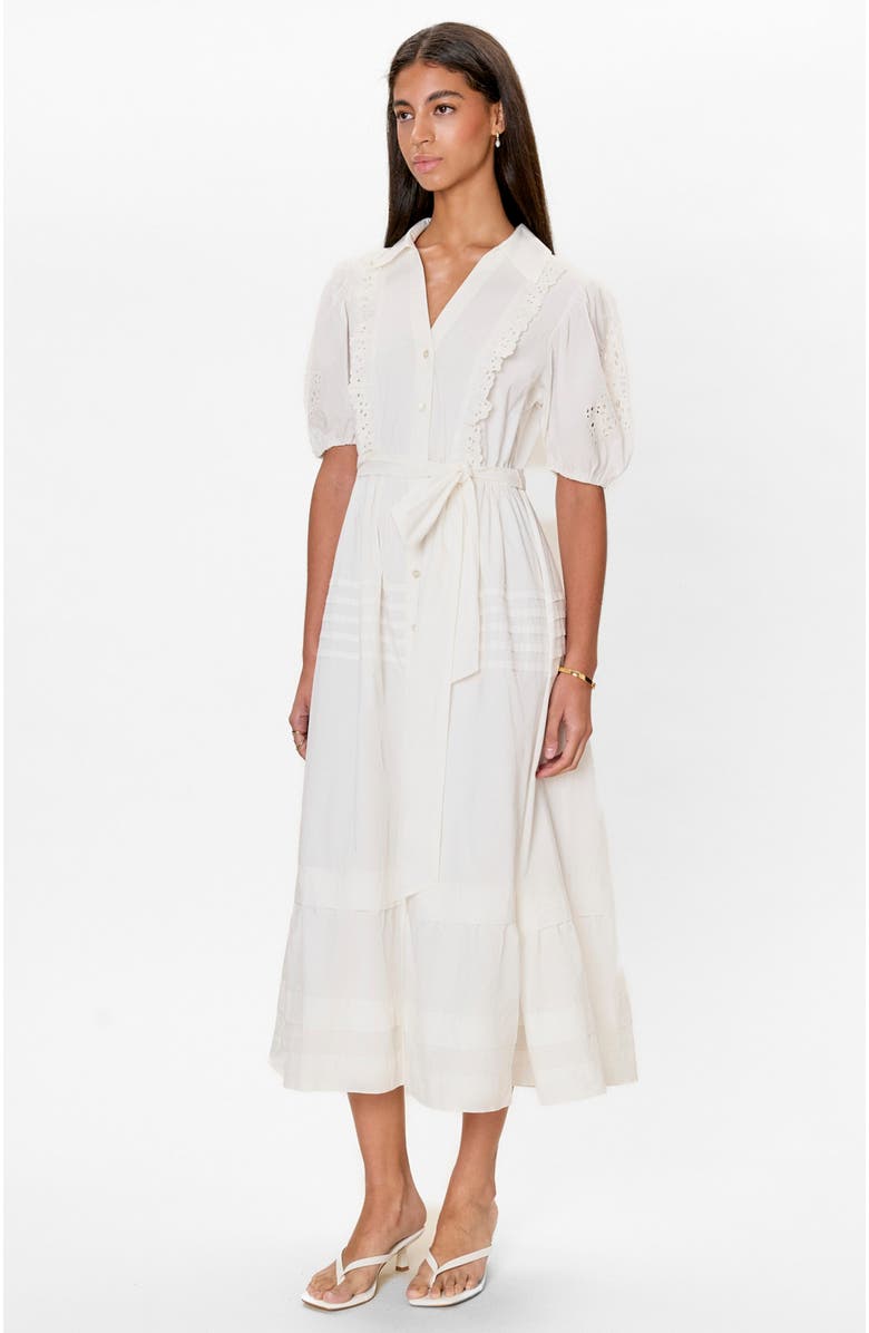 Rebecca Taylor Lorelai Shirt Dress, Alternate, color, Ivory