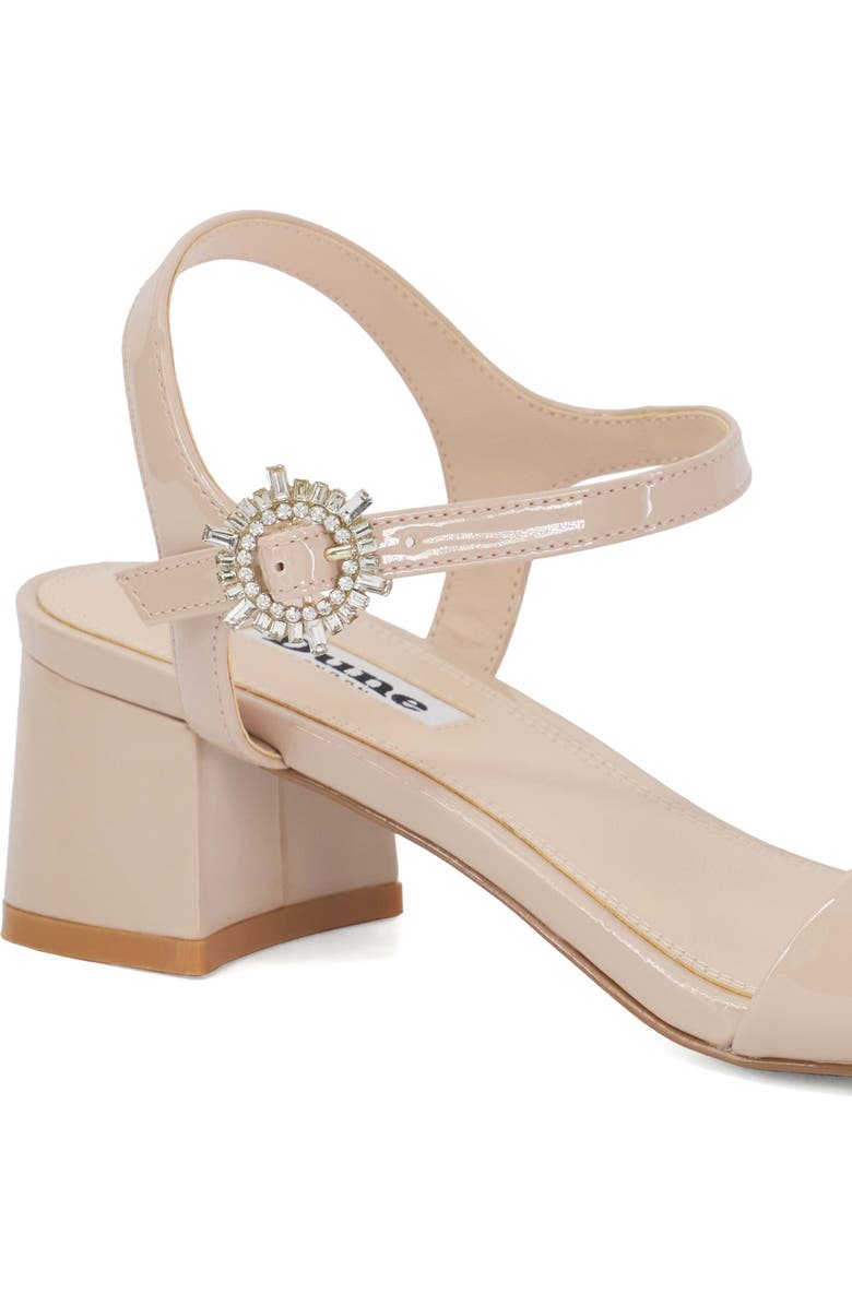 Dune London Measure Ankle Strap Sandal, Alternate, color, Blush