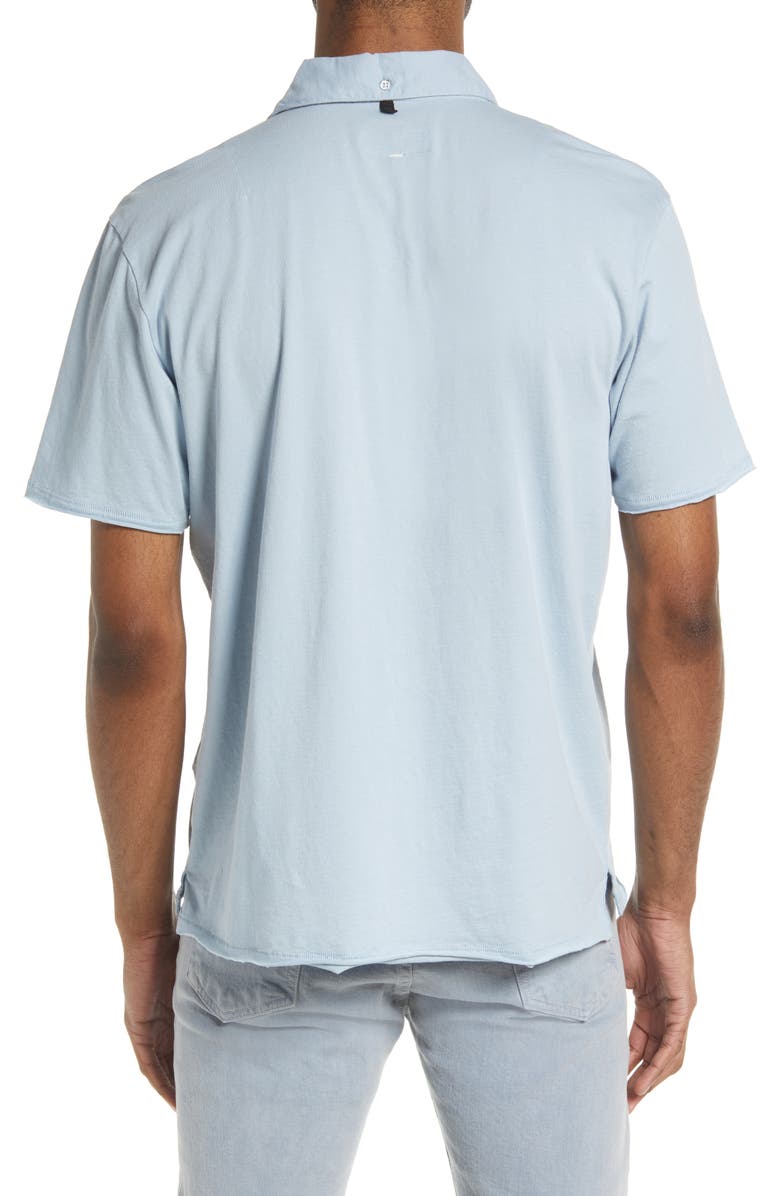 rag & bone Men's Principal Jersey Organic Cotton Polo, Alternate, color, Blue
