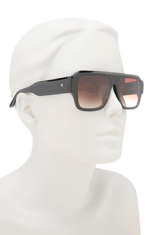 Dezi Miami 56mm Flat Top Sunglasses In Black