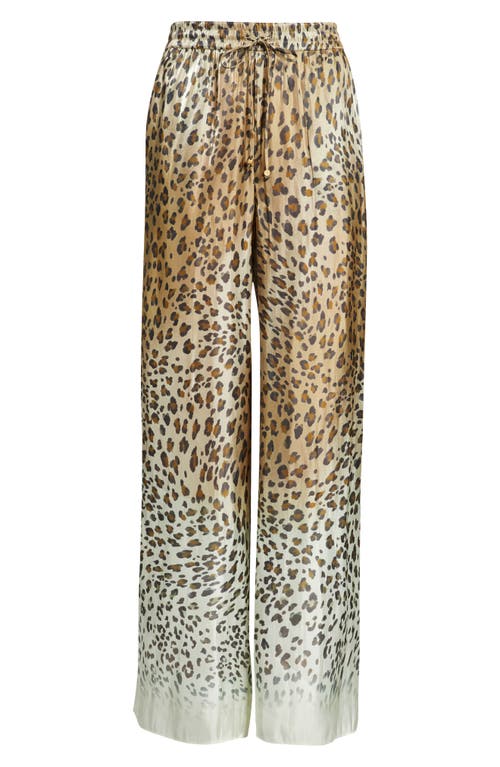 Kobi Halperin Michal Ombre Leopard-print Pants In Brown Multi