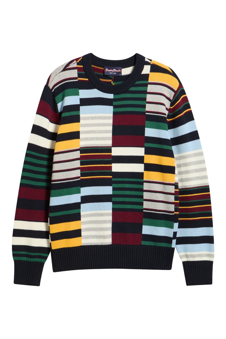 Colorblock Stripe Sweater, Alternate, color, MULTI-COLOR