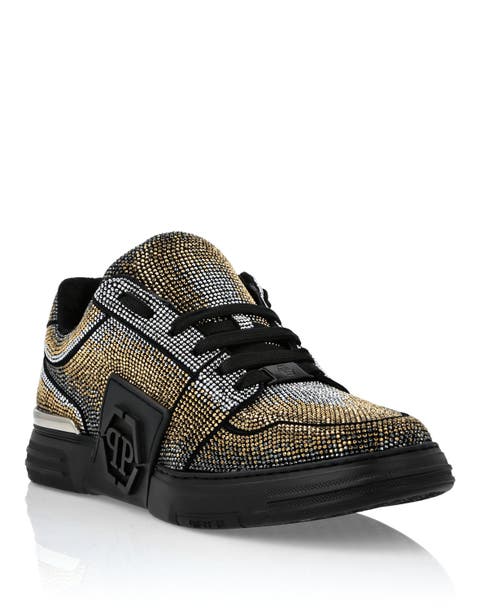 Suede Lo-Top Sneakers Strass Hexagon Unisex